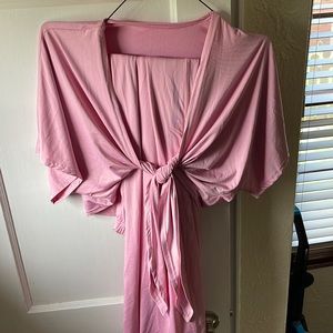 Pink crop top and pants